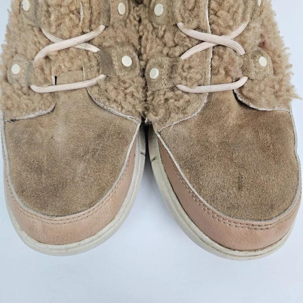 Sorel Youth Explorer Cozy Insulated Boot Canoe(Tan)/Chalk(Cream) 6 NY4894-262
